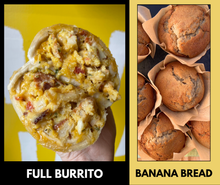 Load image into Gallery viewer, Full Burrito and Muffin - Catering Order (Min order of 10)