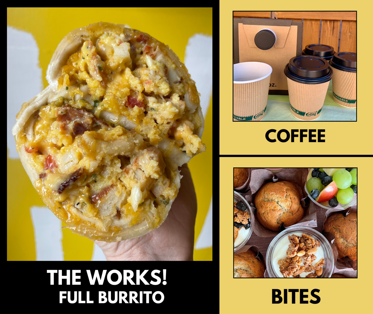 Full Works Breakfast The Works! - Full Burrito - Catering Order (Min order of 10) – Bend ...